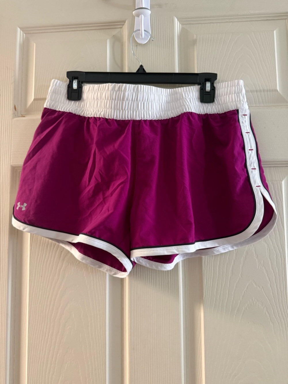 LG Women's Magenta Athletic Shorts with White Trim